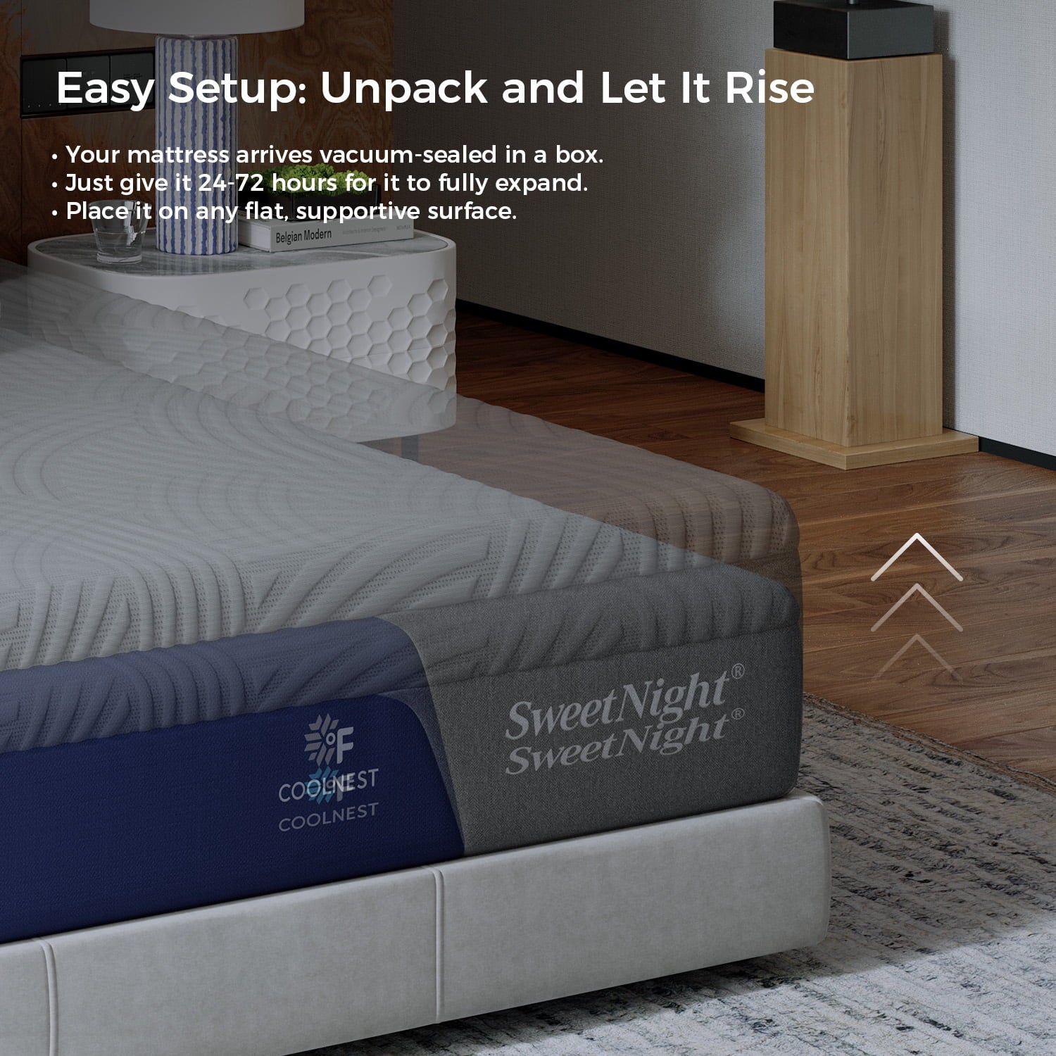 Sweetnight CoolNest® Essential Memory Foam Queen Size Mattress 13 inch Cooling Gel Mattresses in a Box,CertiPUR-US Certified,Scientific Support,Medium