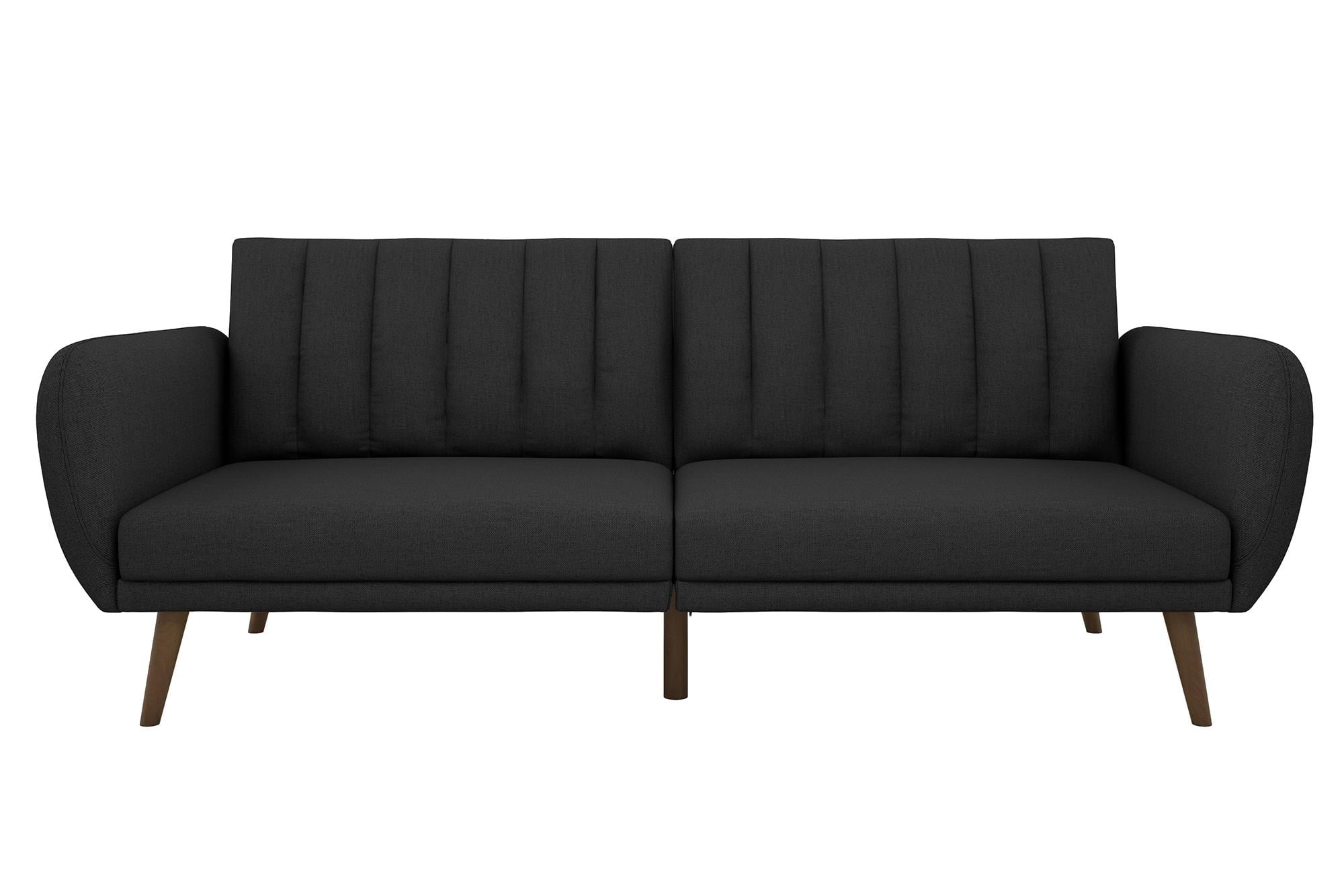 Novogratz Brittany Futon, Blue Linen