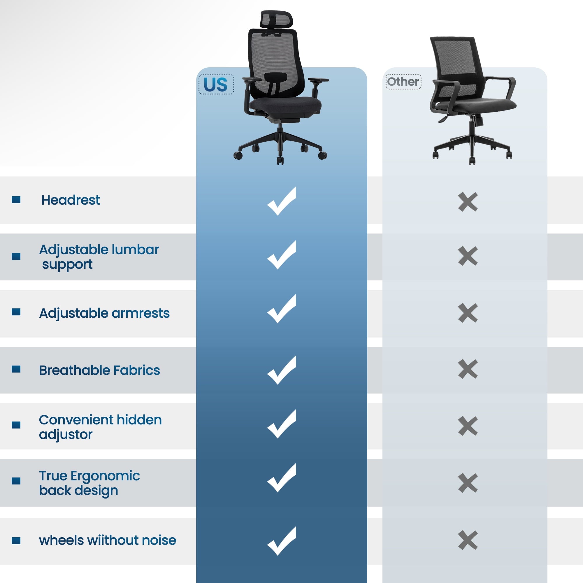 COLAMY ATLAS-01 Ergonomic Office Chair, High Back Office Executive Desk Chair, Mesh Office Chair Lumbar Support with Adjustable Headrest and 4D Arms, Slide Seat, Tilt Lock-Darkgrey