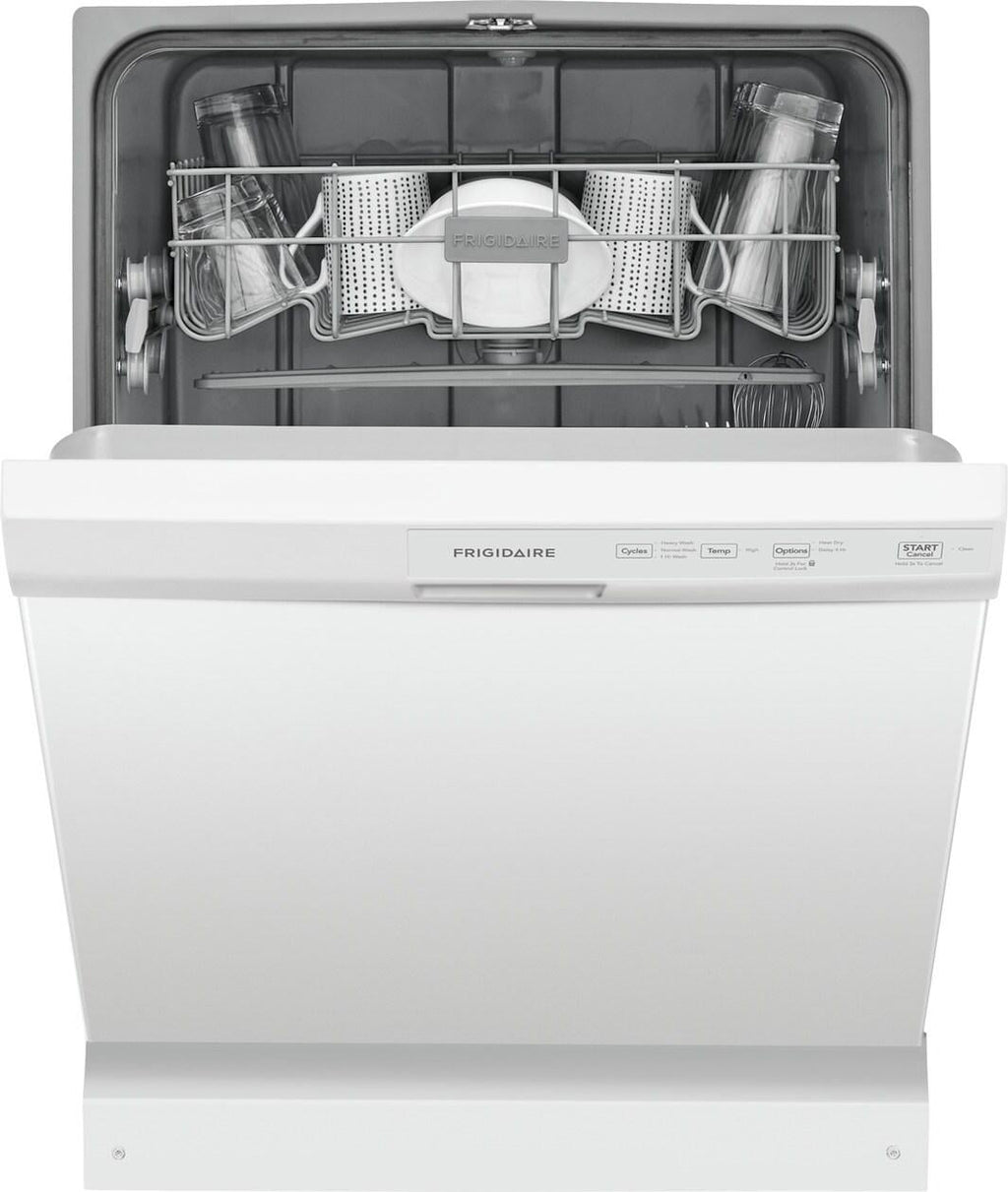 Frigidaire FFCD2413UW 24 Built-In Dishwasher, Front Control, White