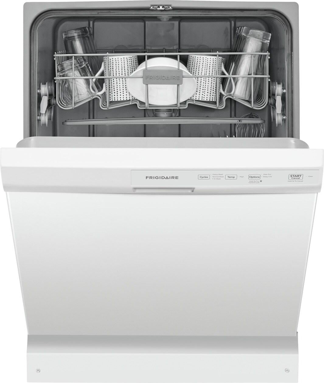 Frigidaire FFCD2413UW 24 Built-In Dishwasher, Front Control, White