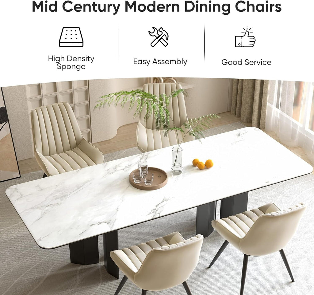 Hawsaiy 3-Piece Dining Table Set for 2, 31.5 Round Dining Table Set with 2 Upholstered Dining Chairs, Modern Farmhouse Table Set for Dining Room (Black+Black)