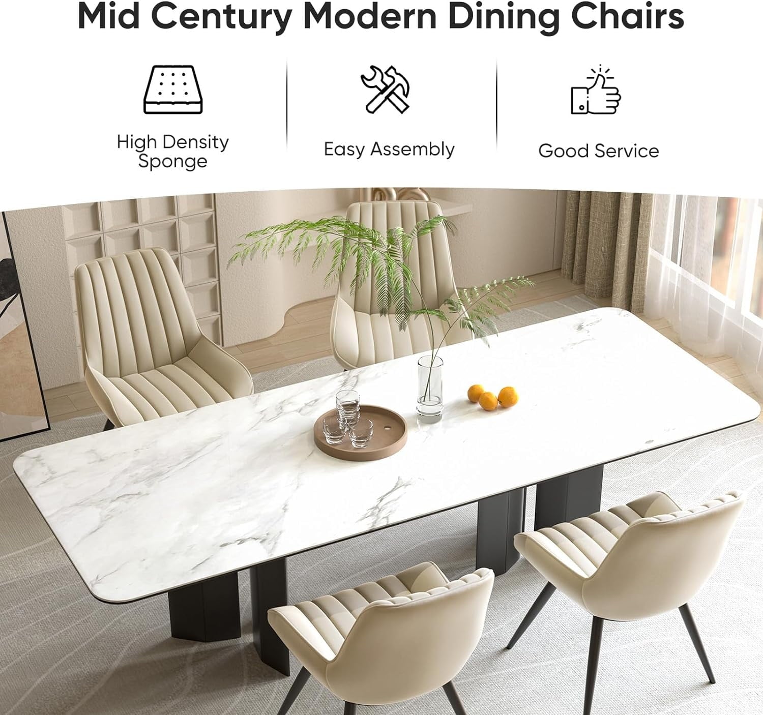 Hawsaiy 3-Piece Dining Table Set for 2, 31.5 Round Dining Table Set with 2 Upholstered Dining Chairs, Modern Farmhouse Table Set for Dining Room (Black+Black)