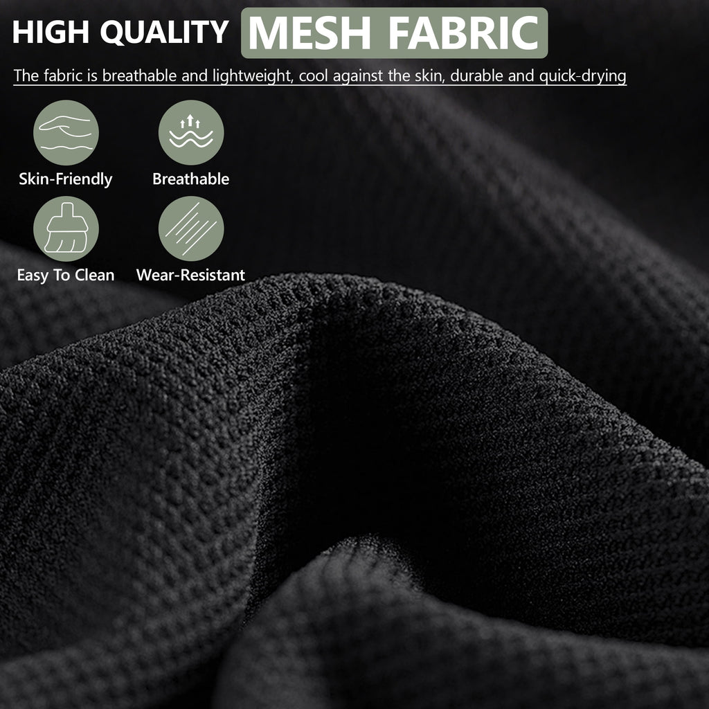 COOLHUT Ergonomic Mesh Office Chair with Footrest, Big and Tall Computer Desk Chair with Adjustable Lumbar Support, Headrest and Armrest, High Back Home Office Chair for Workspace, 300LBS, Black