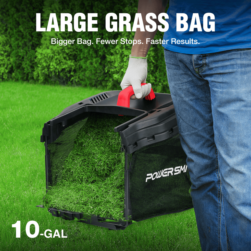 PowerSmart 14 120V 13A 2-in-1 Electric Push Lawn Mower, Easy Handling