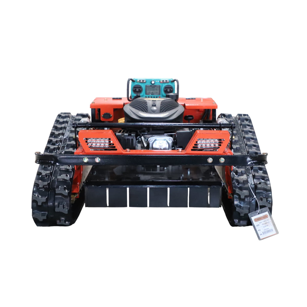 DeepKron RC Gasoline Engine Remote Control Gas Lawn Mower 225cc Tracked Slope Mower, All-Terrain Robotic Cutter, Up to 45° Climb