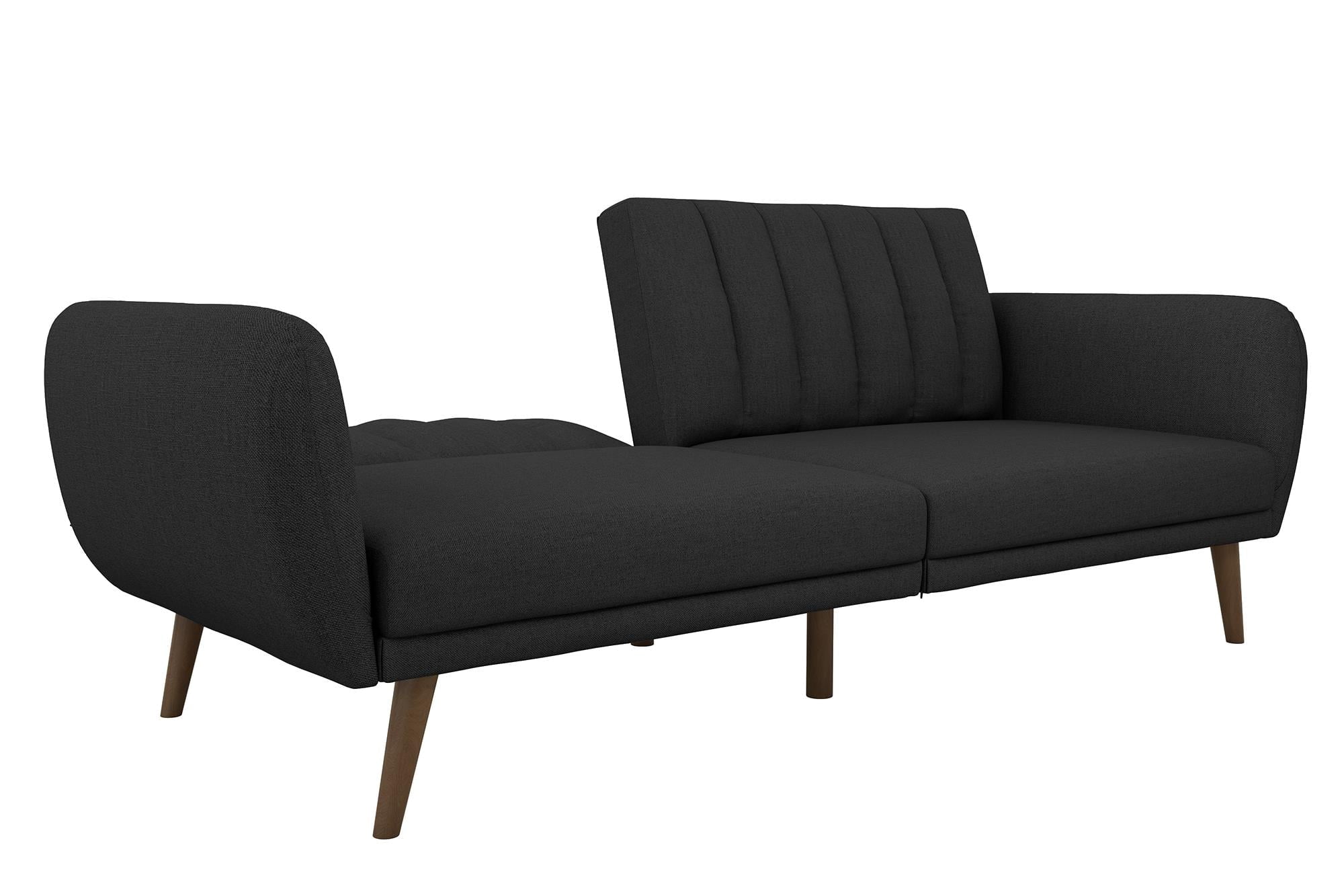 Novogratz Brittany Futon, Blue Linen