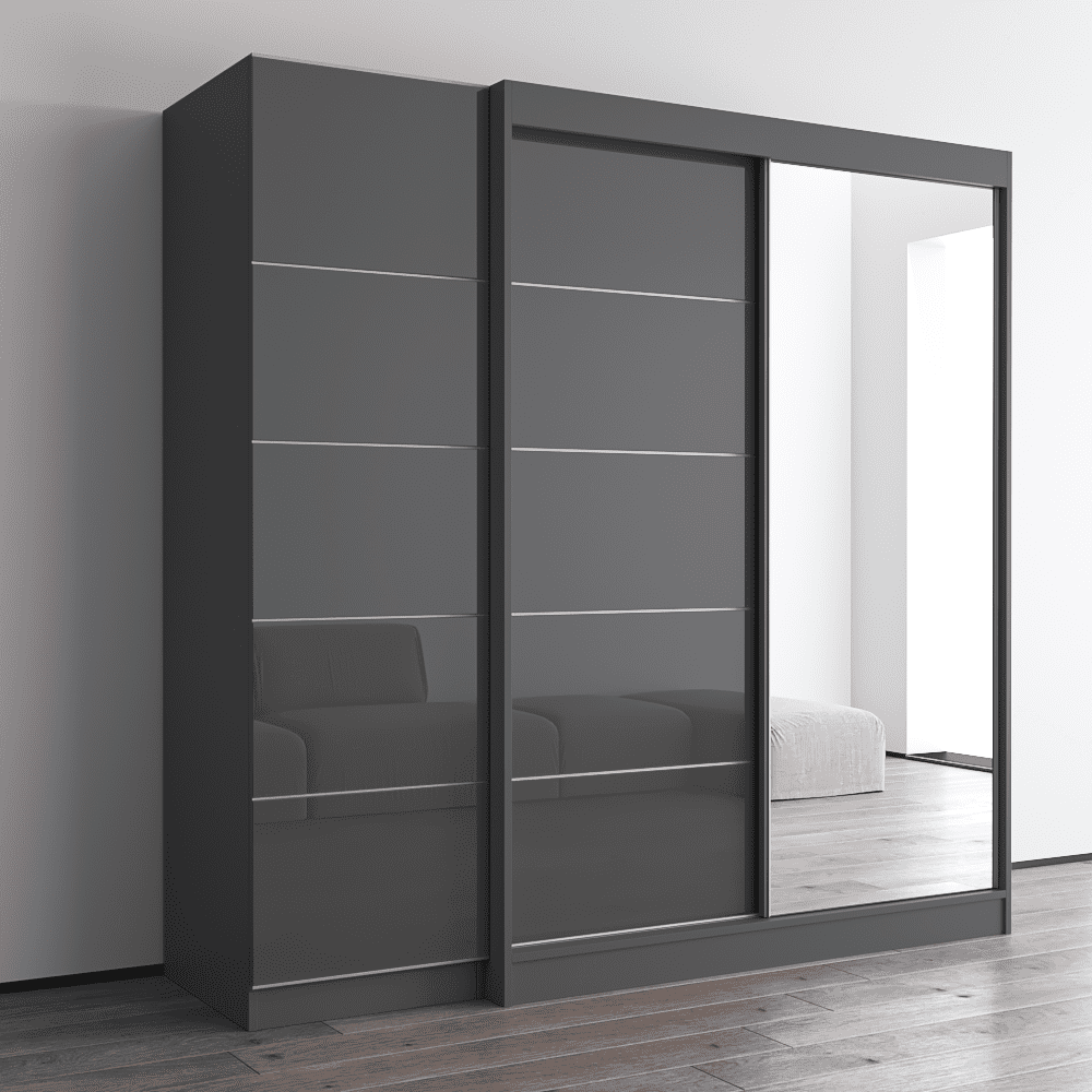 Aria 2D-EX Wardrobe with 1 Mirror