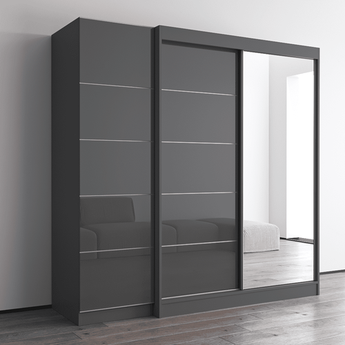 Aria 2D-EX Wardrobe with 1 Mirror