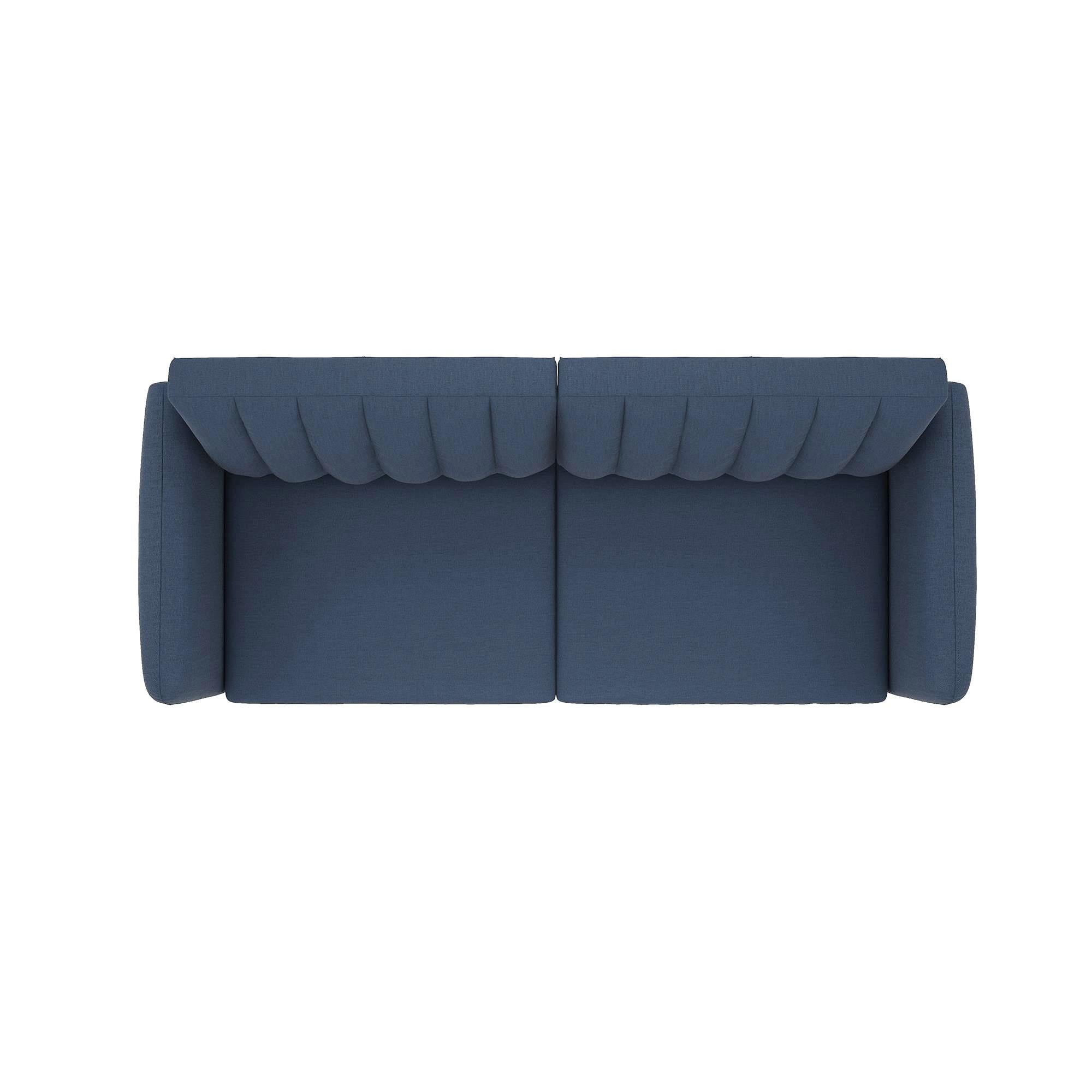 Novogratz Brittany Futon, Blue Linen