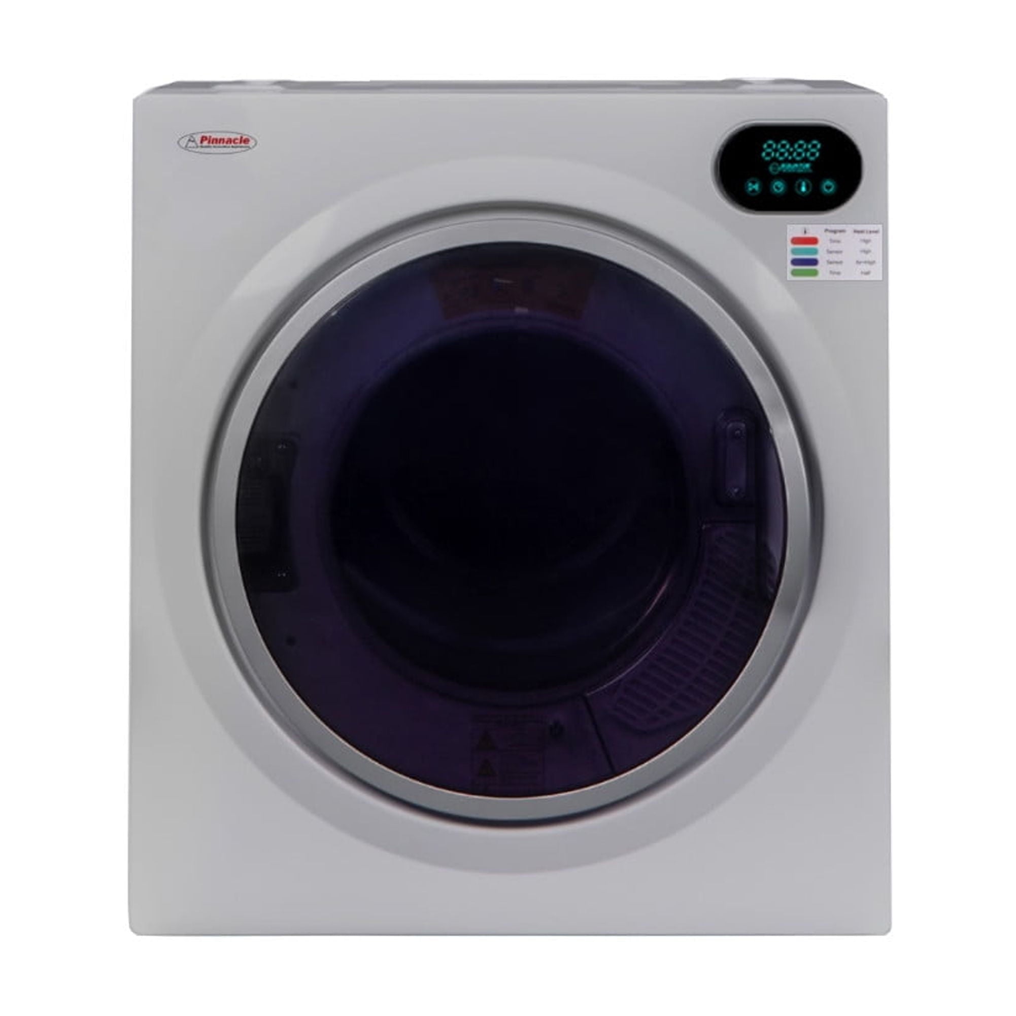 Pinnacle 21-852 S Compact Short Dryer with Digital Controls - 3.2 cu.ft., Silver