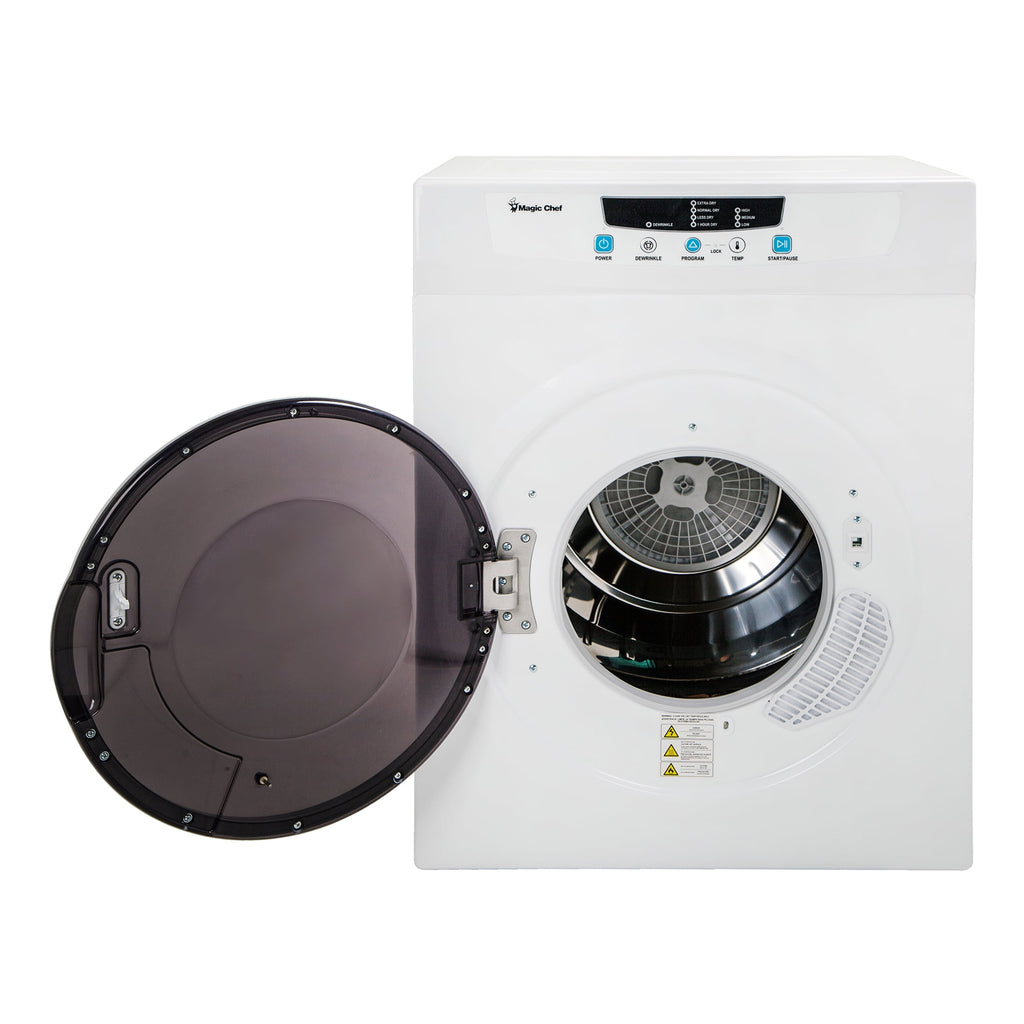 Magic Chef Compact 3.5 cu. ft. Electric Dryer in White in White