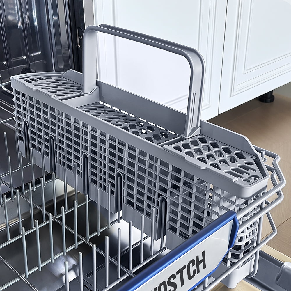 Large Capacity 24 inch Top Control Built-In Dishwasher with Third Rack – ENERGY STAR Certified, 47-dBA Ultra-Quiet, Stainless Steel (White)