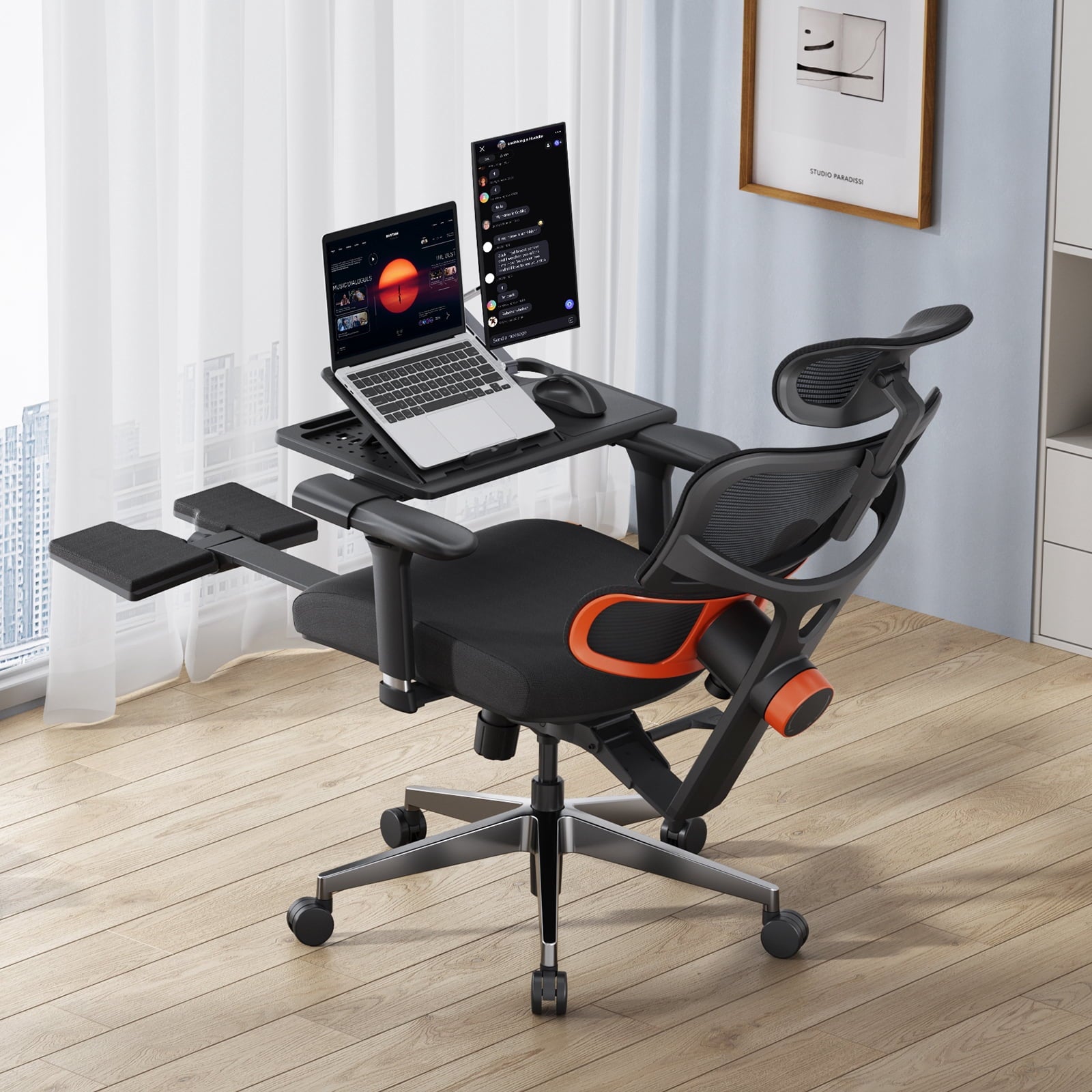 Newtral NT002 Ergonomic Chair with Laptop Tray for Home Office & Gaming