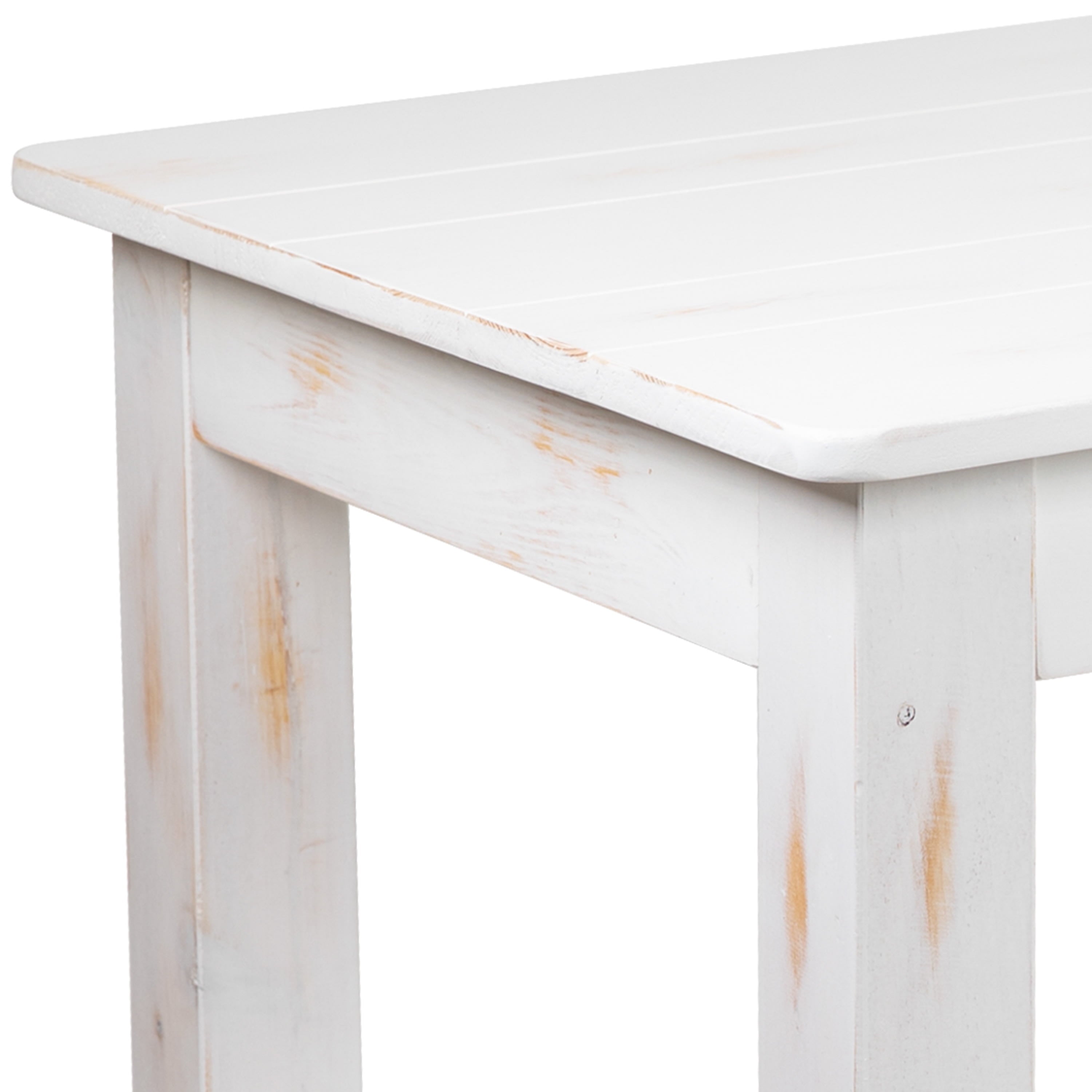 Jessamine 46 x 30 Rectangular Antique Rustic Solid Pine Farm Dining Table