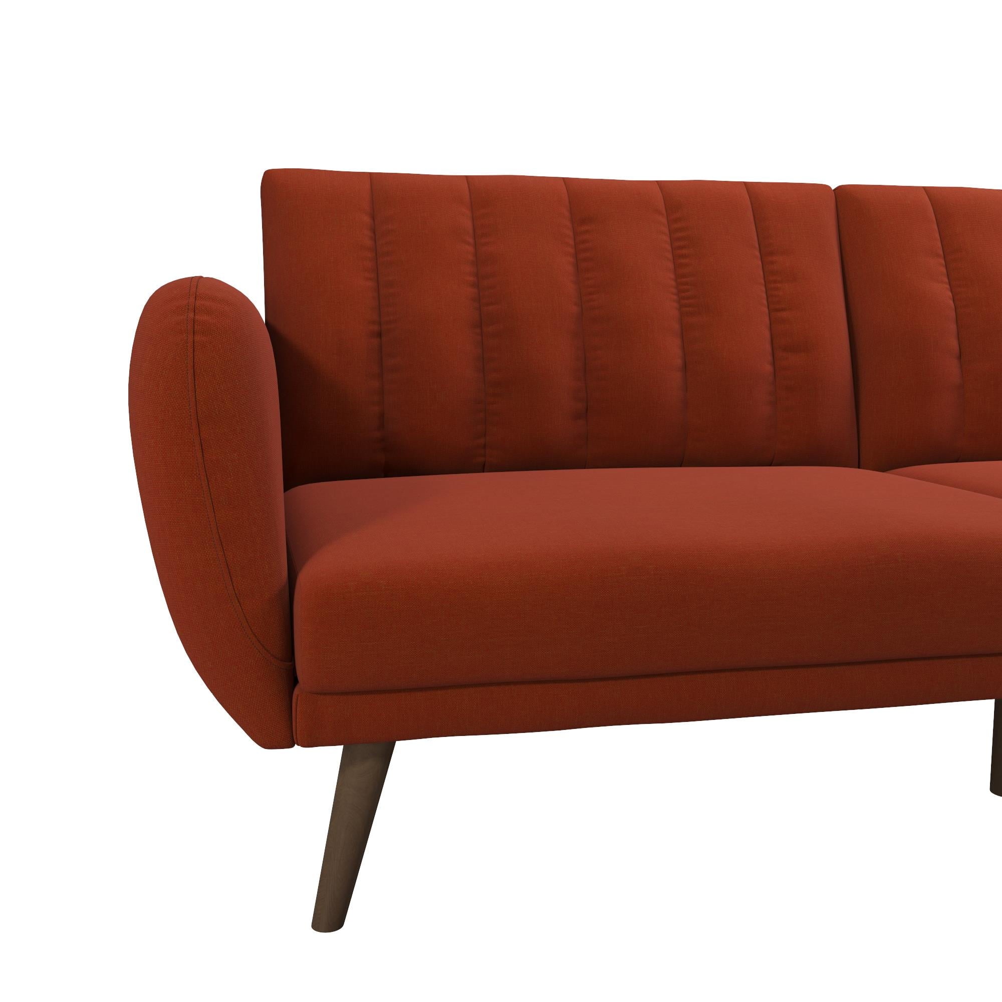 Novogratz Brittany Futon, Blue Linen