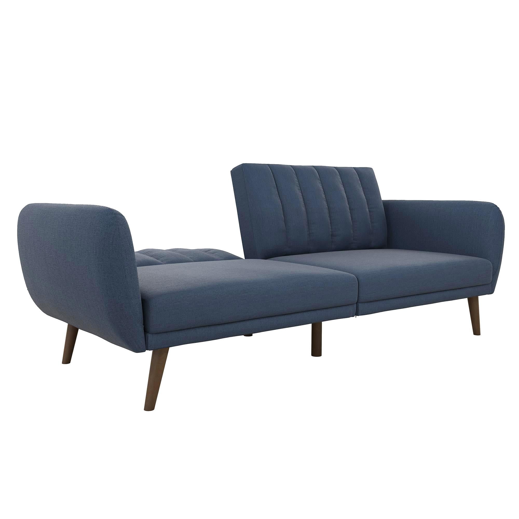 Novogratz Brittany Futon, Blue Linen