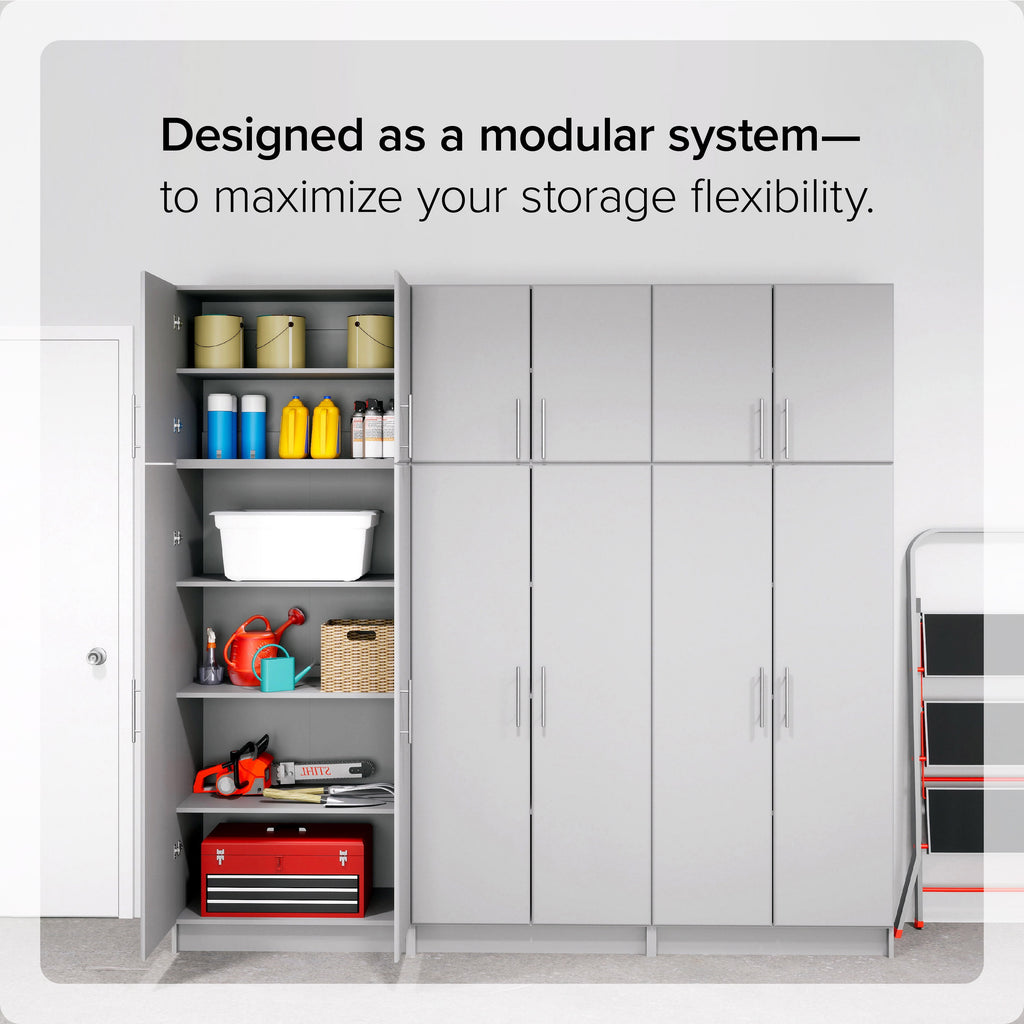 Prepac Armoir, Elite 32W x 35H x 20D White Wardrobe Closet & Cabinet - Functional Clothes Storage with Hanging Rail, Armoire Wardrobe - WEW-3264