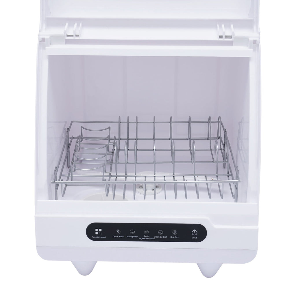 40*40*45cm 1200W Portable White Countertop Dishwasher Mini Countertop Dishwasher Homes Apartments