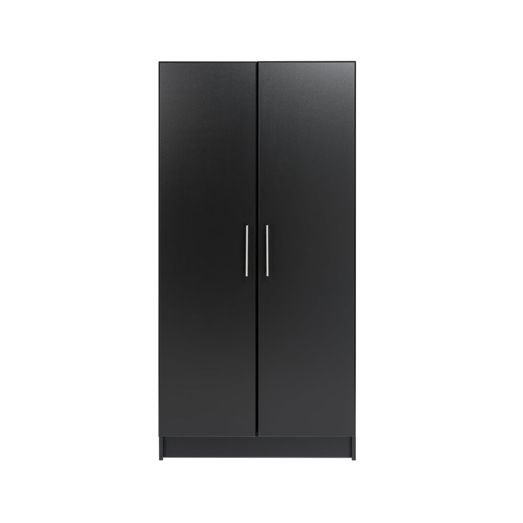 Prepac Armoir, Elite 32W x 35H x 20D White Wardrobe Closet & Cabinet - Functional Clothes Storage with Hanging Rail, Armoire Wardrobe - WEW-3264
