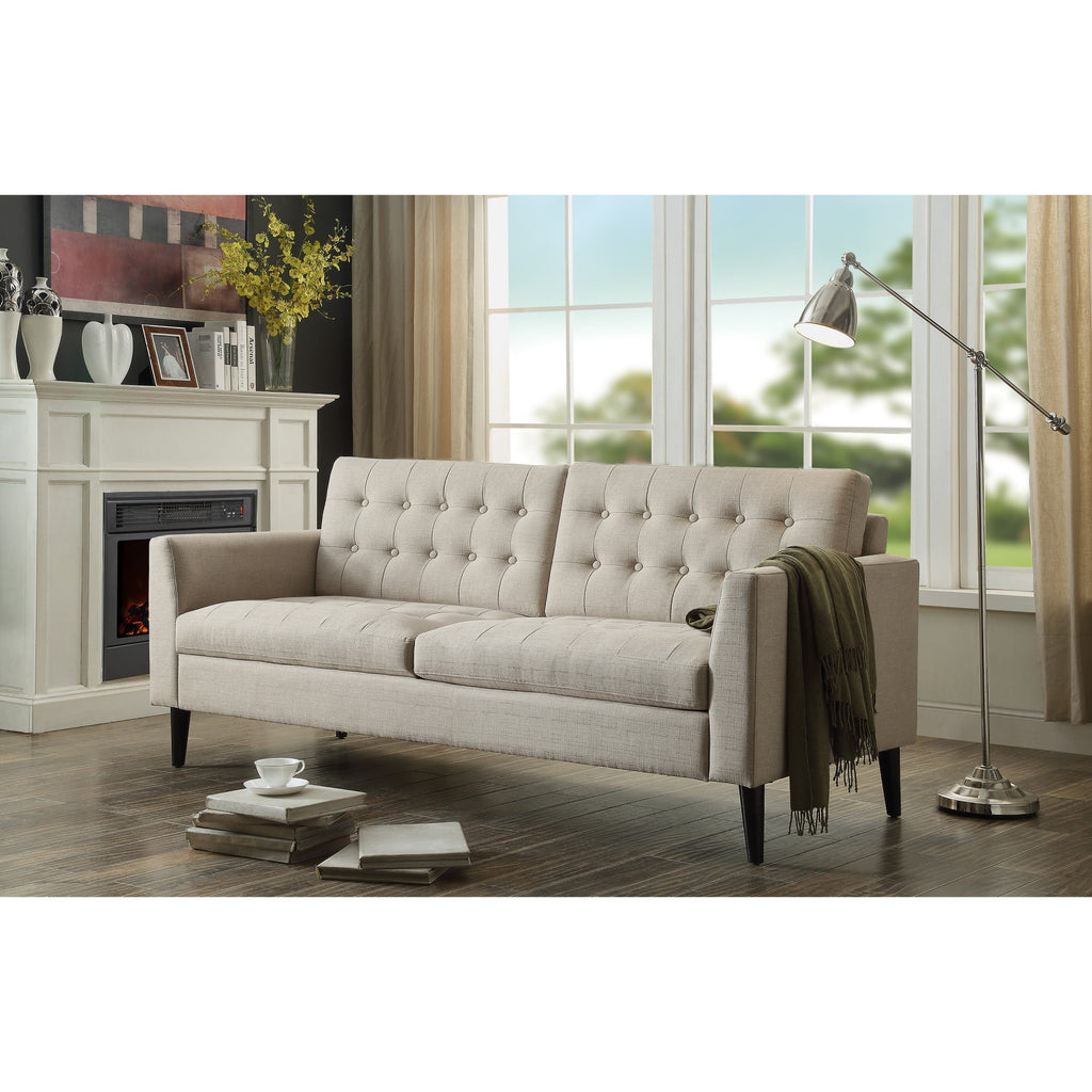Gewnee 86.6 Modern Sofa Couch,Teddy Velvet 3 Seaters Comfy Couch with Deep Seat for Living Room,2 Pillows,Beige