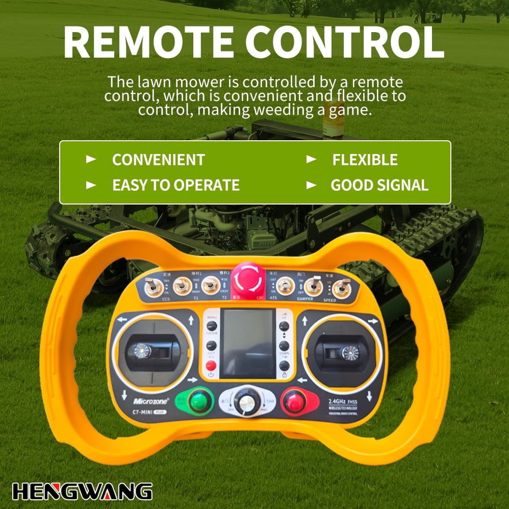 Robotic Lawn Mowers, Tracked, All-Terrain, Remote Control