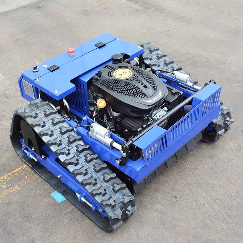 DeepKron Robotic Lawn Mower Gasoline Rato 225cc 9HP Remote Controlled Tracked Lawn Mower All-Terrain Robotor Mower Classic
