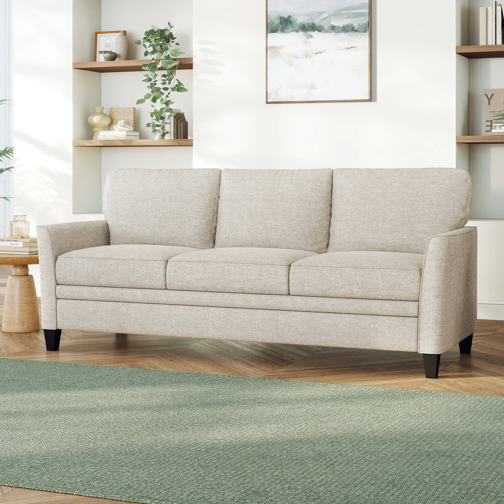 Mainstays Kensington 80 3 Seat Classic Modern Couch, Gray