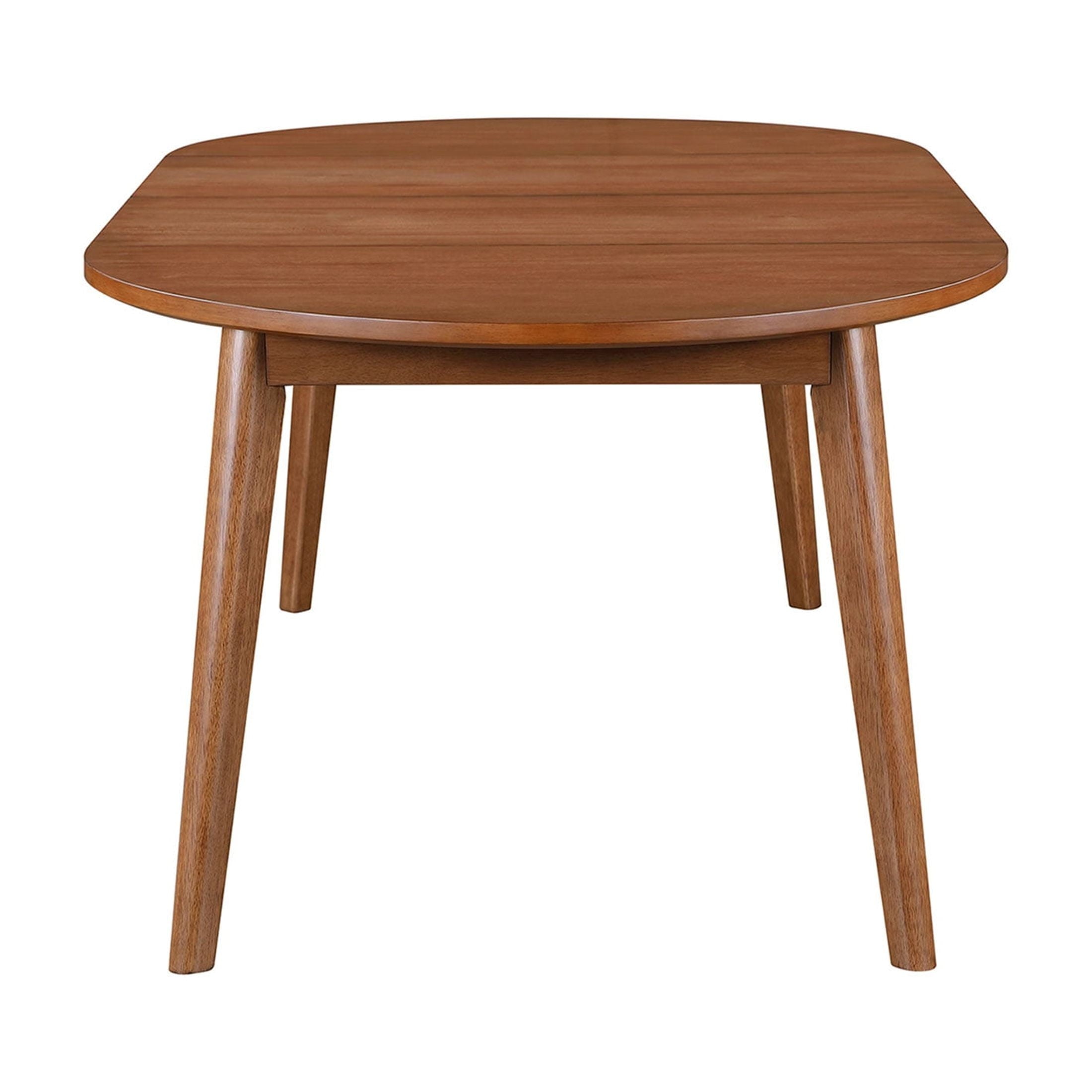 Better Homes & Gardens Greyson Mid-Century Extendable Dining Table, Solid Wood and Veneer, Acorn Finish