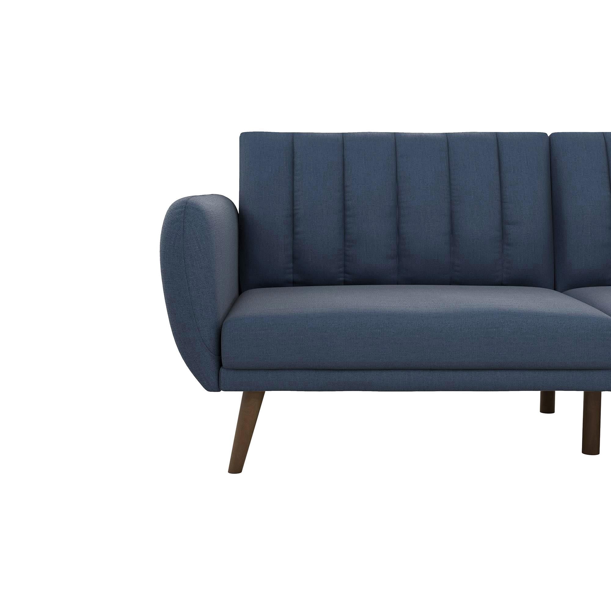 Novogratz Brittany Futon, Blue Linen
