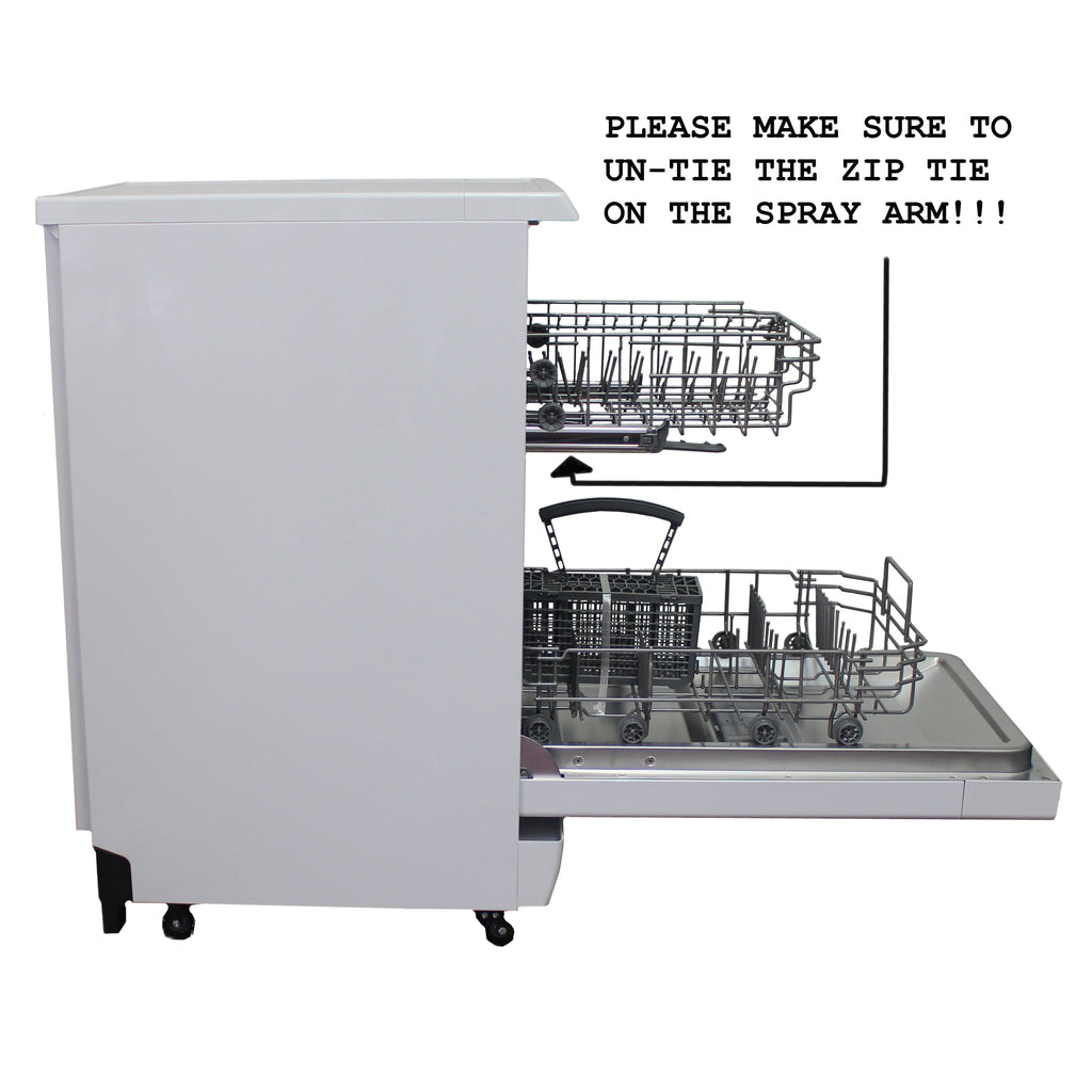 Sunpentown 18 Portable Dishwasher, Energy Star, White SD-9263W