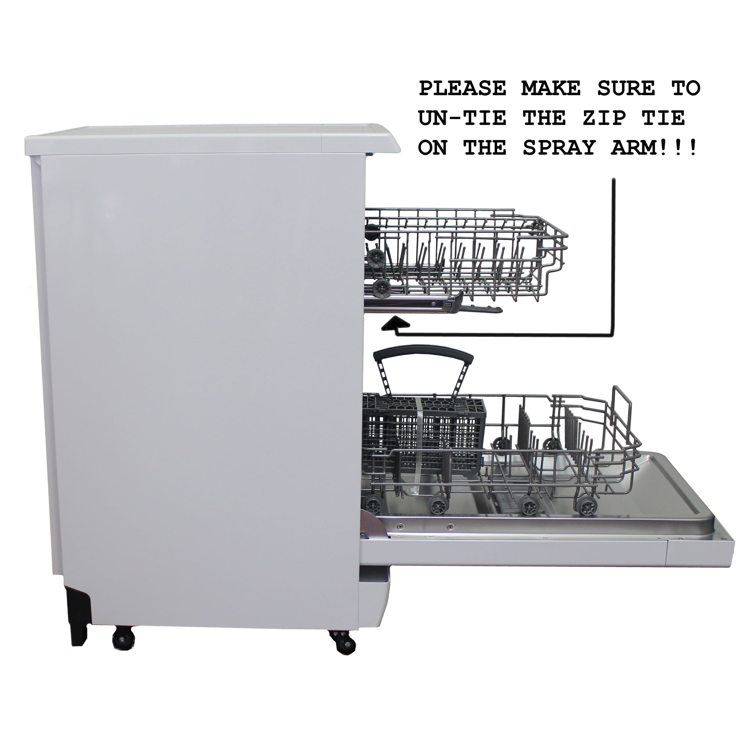 Sunpentown 18 Portable Dishwasher, Energy Star, White SD-9263W