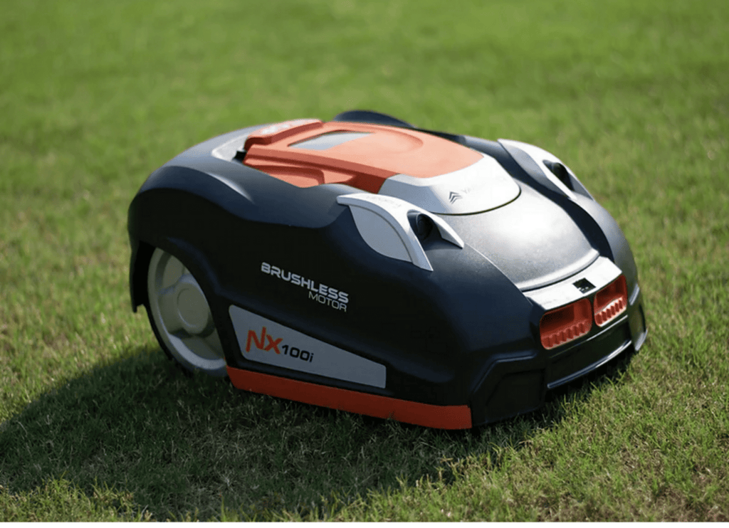 Yard Force Robotic Lawnmower, NX100i 28-Volt, Auto Charging, Self-Propelled Side Discharge Machine