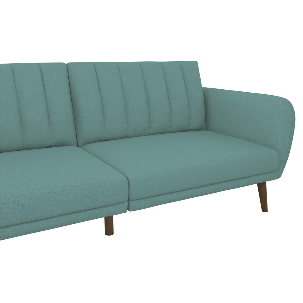 Novogratz Brittany Futon, Blue Linen