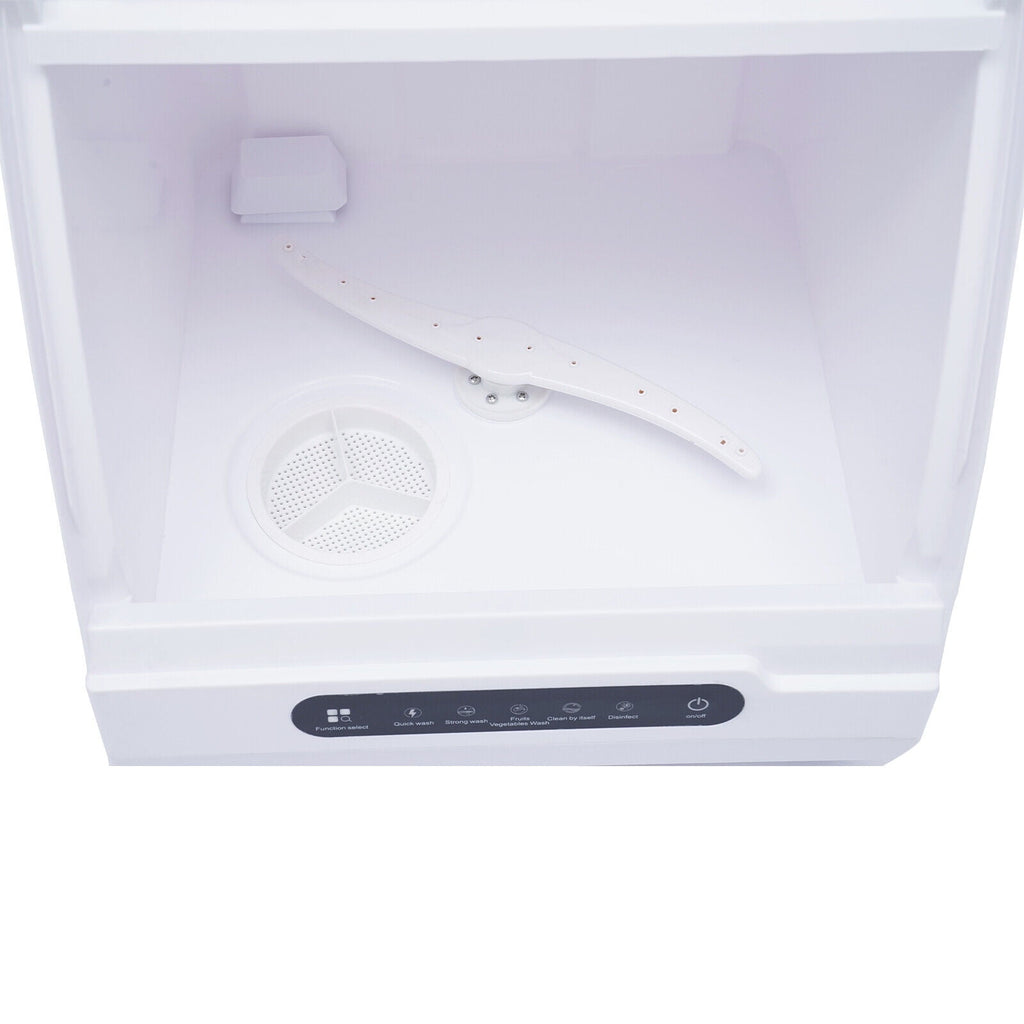 Mkyiongou Compact Countertop Dishwasher with Full Panel Control, 50 dB