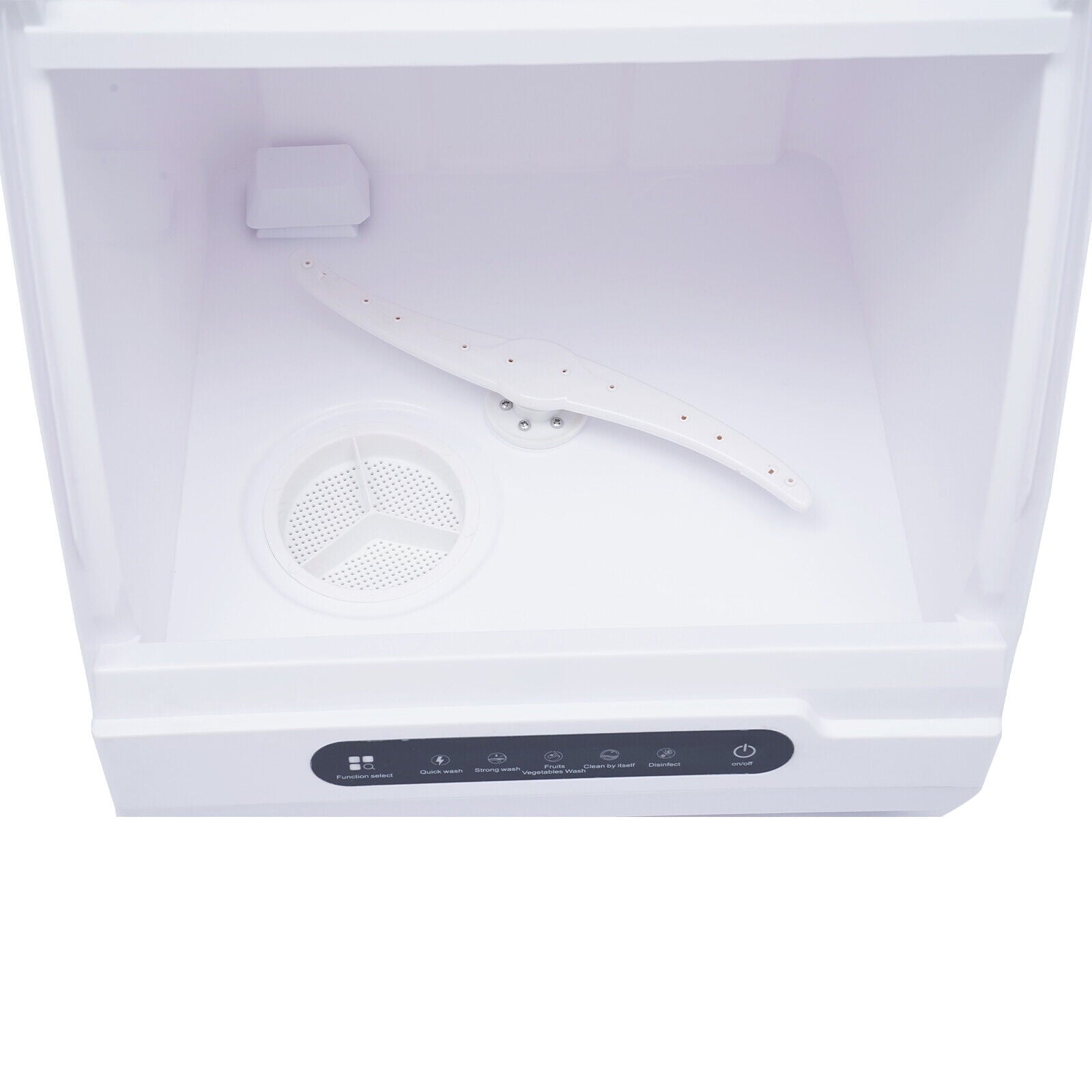 Mkyiongou Compact Countertop Dishwasher with Full Panel Control, 50 dB