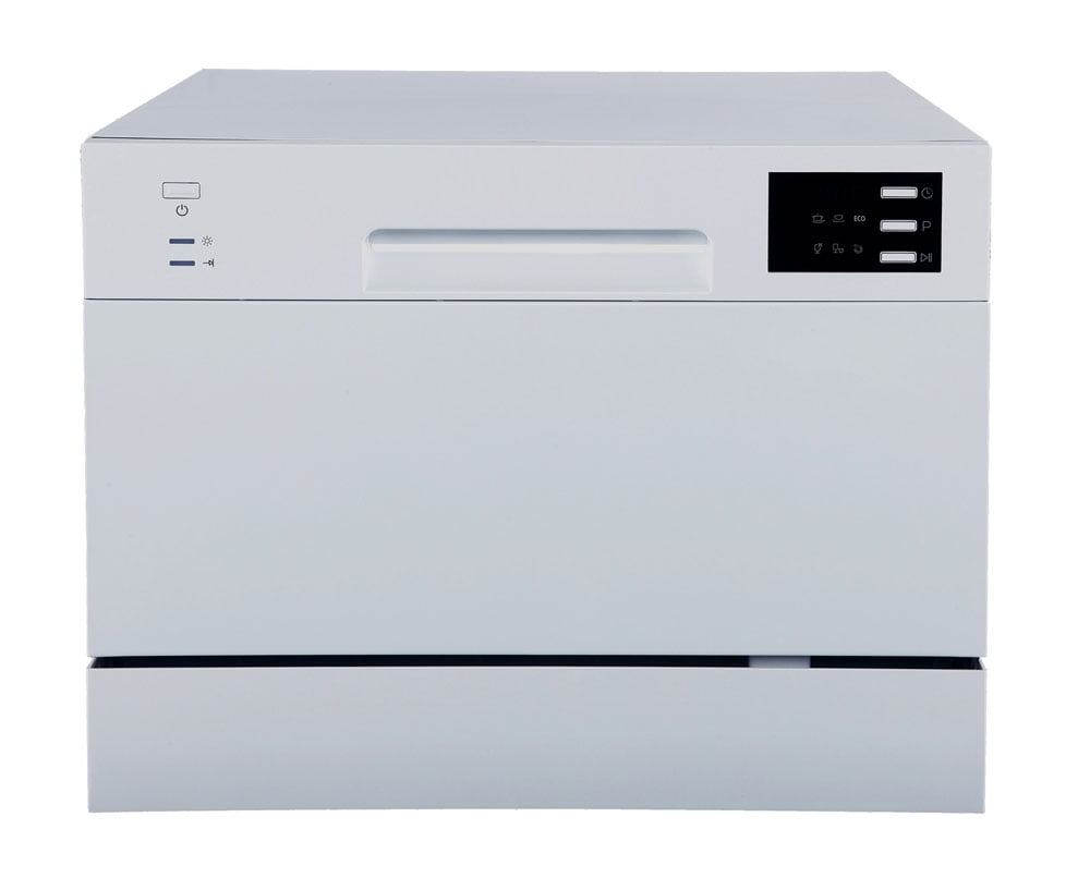 Countertop Dishwasher with Delay Start & LED - White