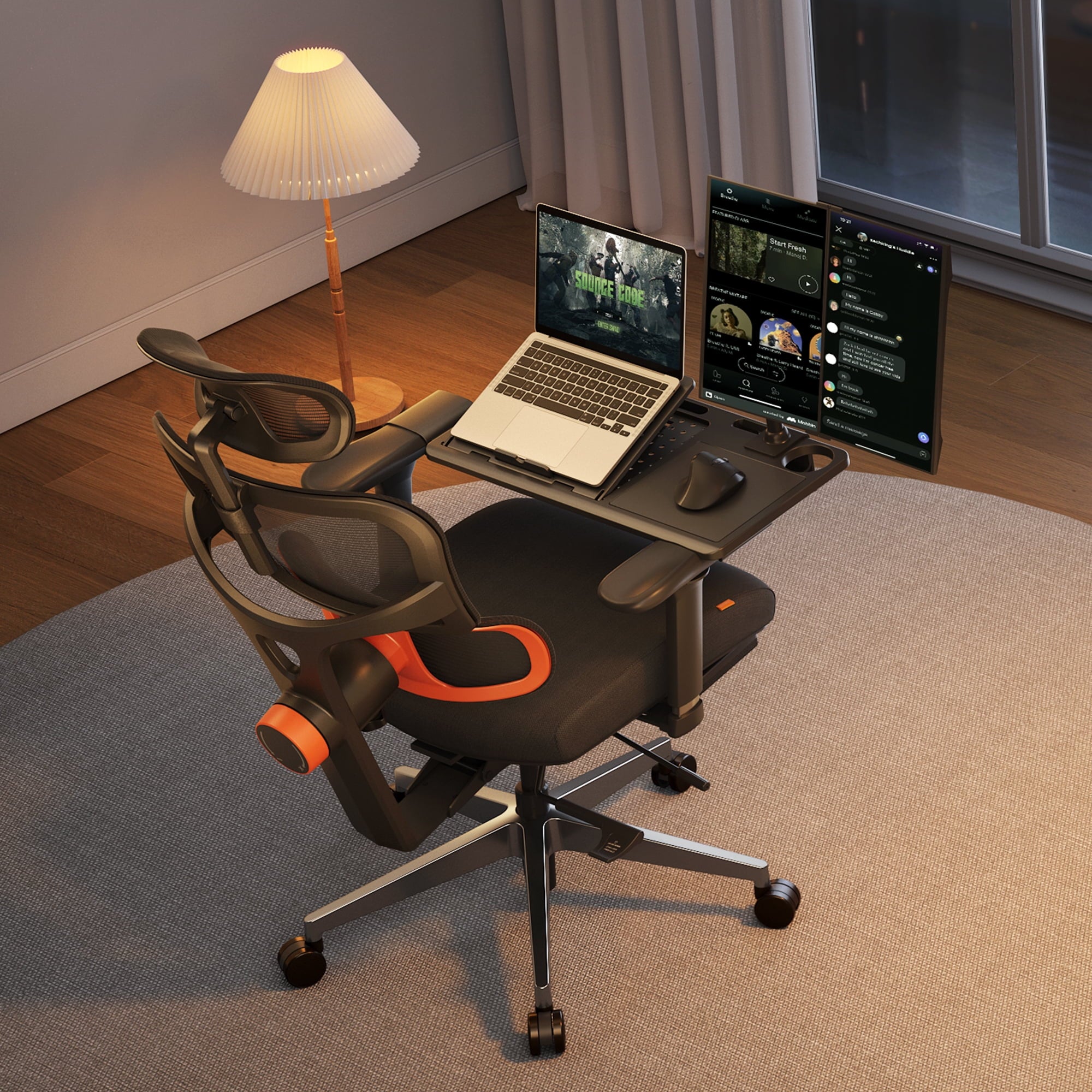 Newtral NT002 Ergonomic Chair with Laptop Tray for Home Office & Gaming