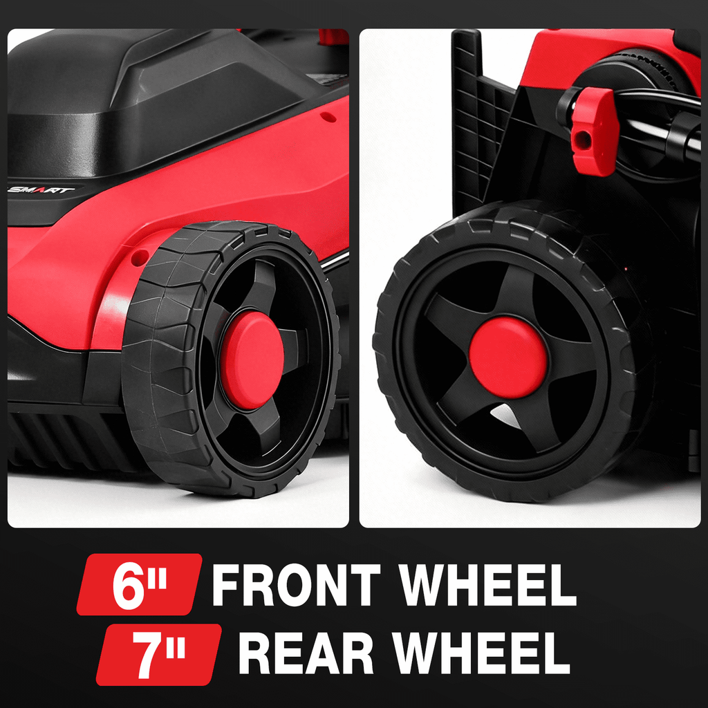 PowerSmart 14 120V 13A 2-in-1 Electric Push Lawn Mower, Easy Handling
