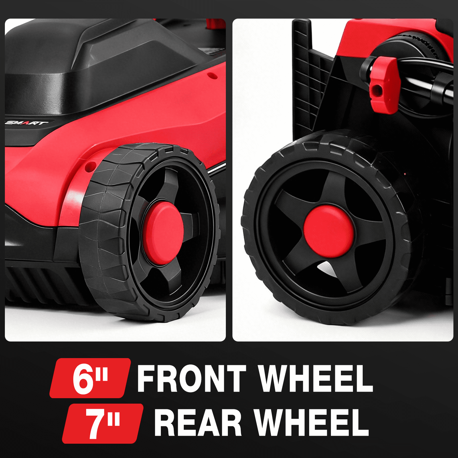 PowerSmart 14 120V 13A 2-in-1 Electric Push Lawn Mower, Easy Handling