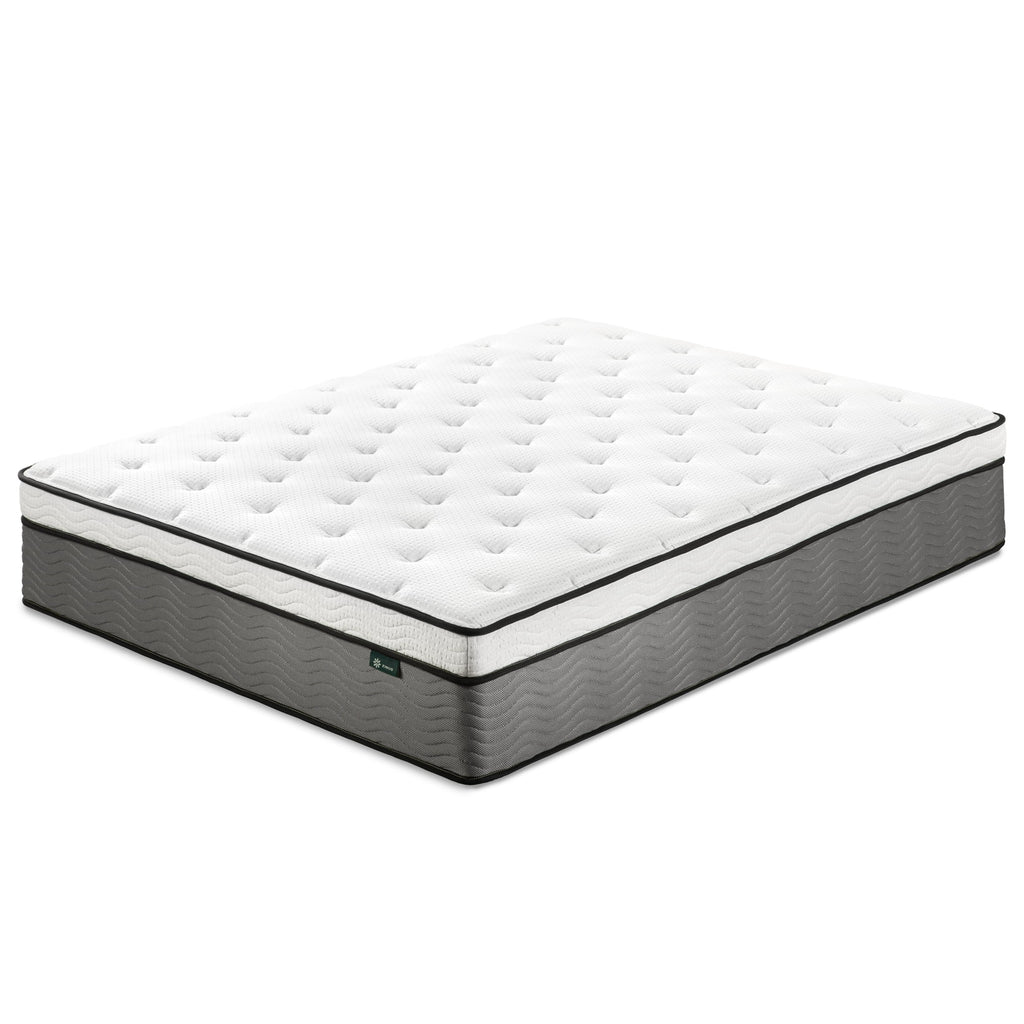 Zinus True Support 14 Full Euro Top Medium Hybrid Mattress with Comfort Foam and Pocket Springs