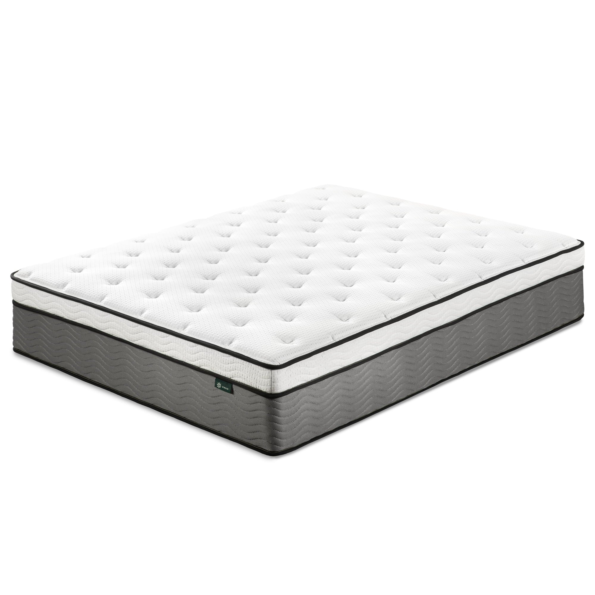Zinus True Support 14 Full Euro Top Medium Hybrid Mattress with Comfort Foam and Pocket Springs