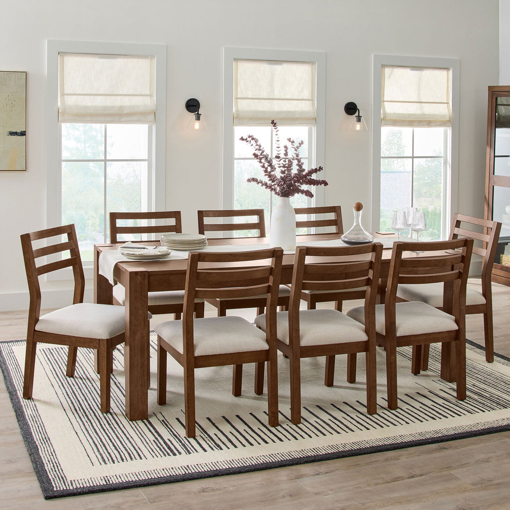 Better Homes & Gardens Bryant Solid Wood Extendable Dining Table, Walnut Finish
