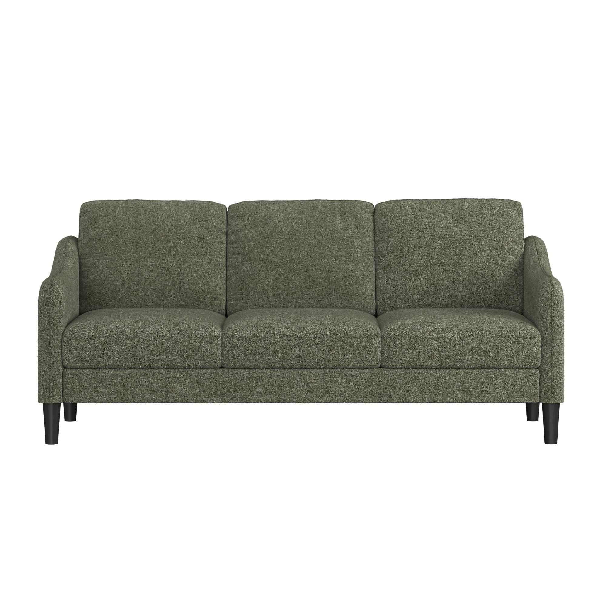 Mainstays Westley Swoop Arm 74 Sofa, Moss Green
