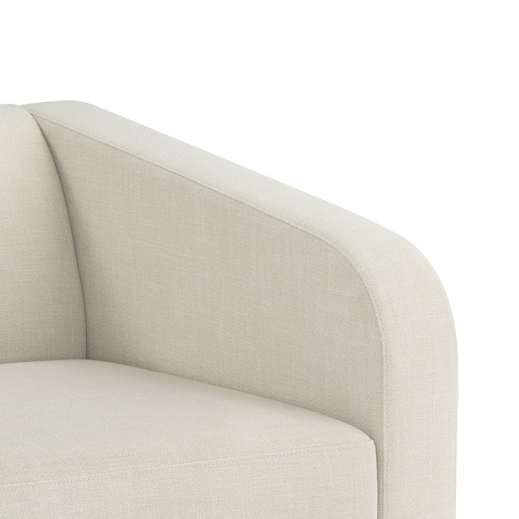 Better Homes & Gardens Lillian Channel Tufted Sofa 83.5 Cream Linen
