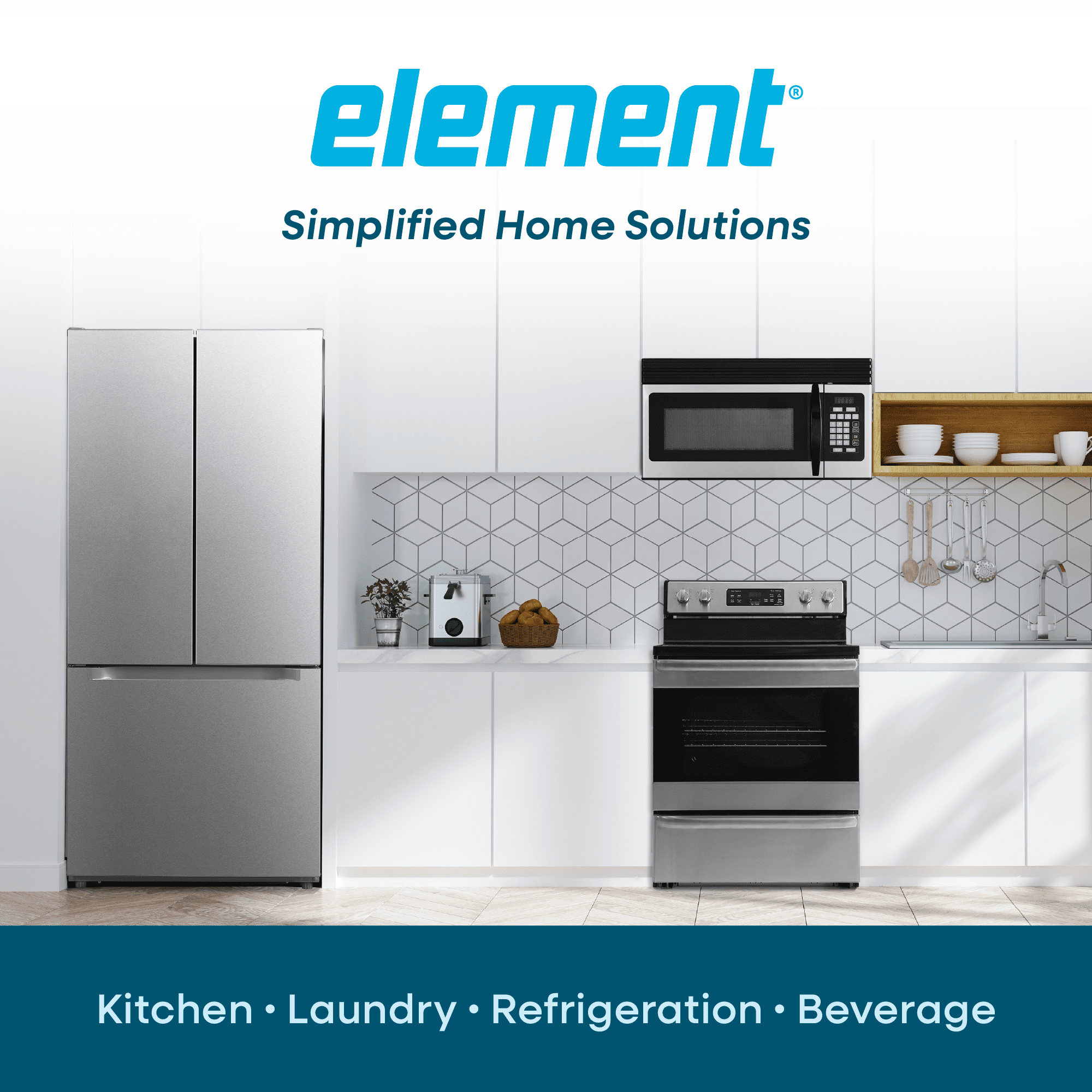 Element Electronics 7.0 cu. ft. Front Load Electric Dryer - White (ETD7027ECW)