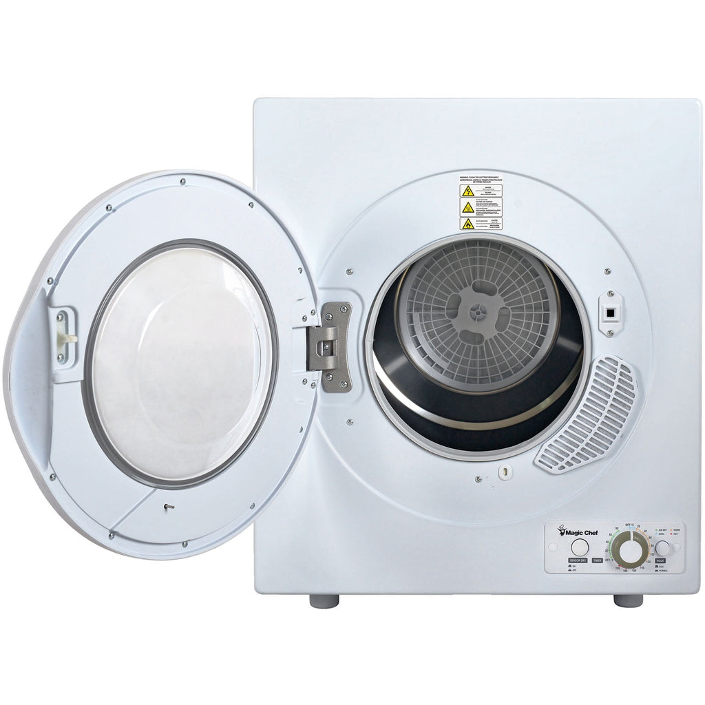 Magic Chef 2.6 cu ft Compact Electric Dryer, White