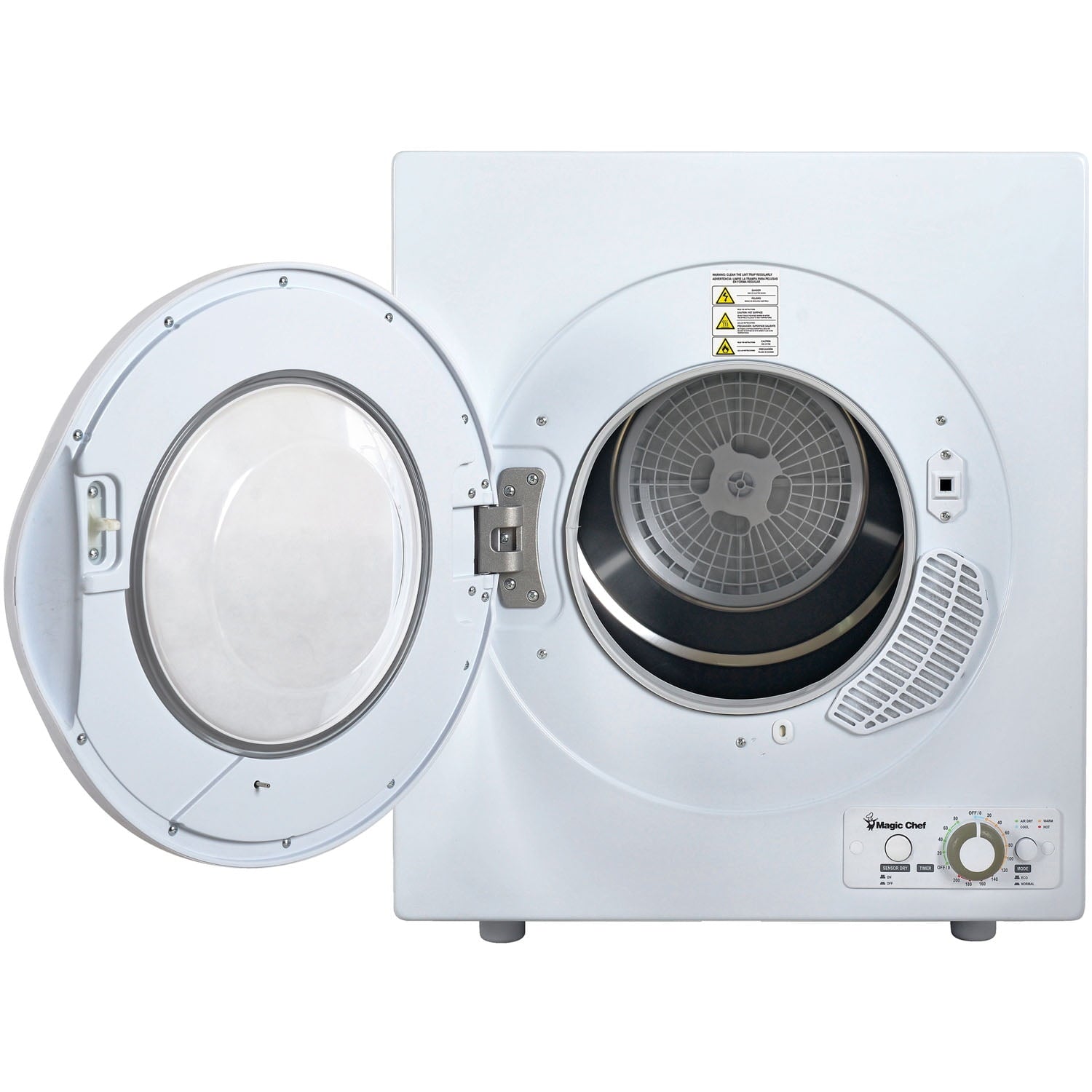 Magic Chef 2.6 cu ft Compact Electric Dryer, White