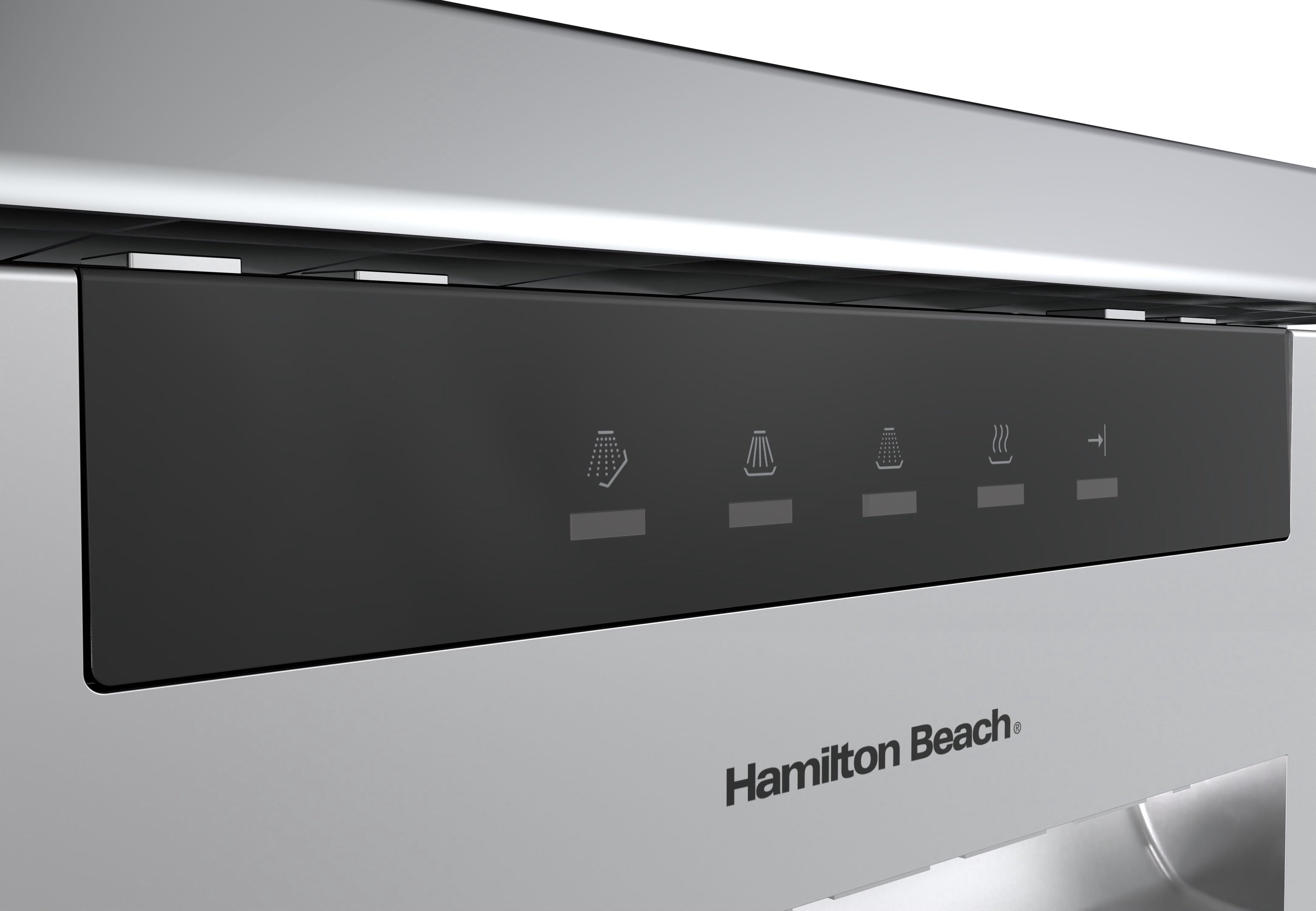 Hamilton Beach 18-Inch Portable Dishwasher with 8 Place Settings and 6 Wash Cycles, Stainless Steel Interior