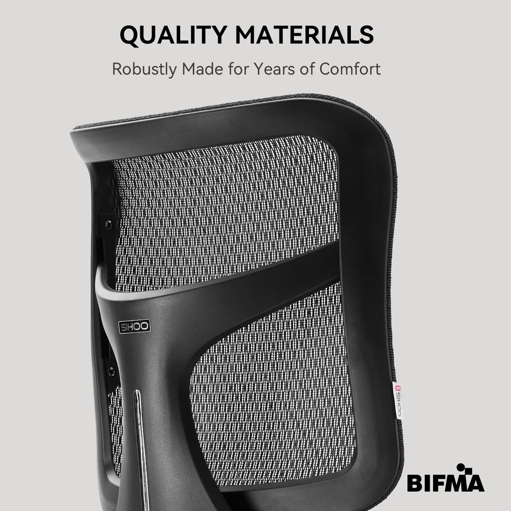 SIHOO Doro S100 Ergonomic Office Chair - with Dual Dynamic Lumbar Support, 5-Level Adjustable Backrest, 4D Coordinated Armrests, 135-degree Max. Recline Angle White